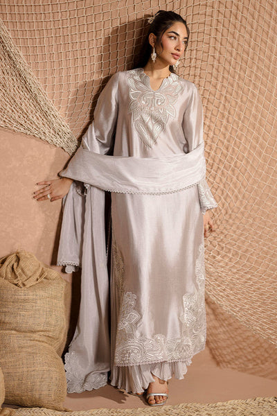 Embroidered Lawn Suit - Floral Pink